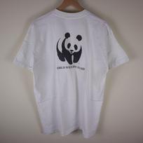 Vintažinis 90-ųjų Pasaulio gamtos fondas WWF Pandos marškinėlis Vienas dygsnis Suaugusiųjų XL 22,5x30 Unisex Marškinėlis XL gray