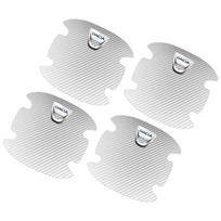 4 vnt. Automobilio durų rankenėlių apsauga 3D lipdukas Emblema Automobilio dekoracija Renault Dacia Megane 1 2 3 4 CC Laguna 2 3 Coupe Clio 4 Laguna Logan Dacia balta