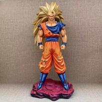30cm/11.81inch Dragon Ball Z Son Goku Figure Super Saiyan 3 Goku Action Figures Gk Statue Collectionmodel Toys Gift brown