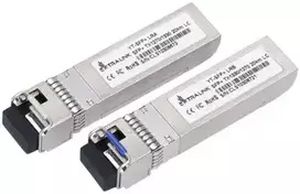 Šakotuvas Extralink SFP+ 10G | SFP+ WDM modulis | 10Gbps 1270/1330 nm, viensienis, 20 km, LC, DOM, pora, skirtas HP/ARUBA