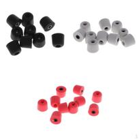 15 Pairs Earbud Memory Foam Earplug Tips For Headphone 3.0mm black