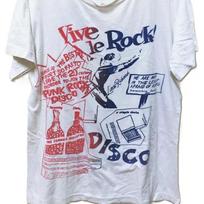 Vintažiniai 80-ųjų SEDITIONARIES Vive Le Rock marškinėliai ir vaikiški marškinėliai Sex Pistols Punk dydis L 120 gray