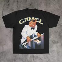 Retro 90s Camel Cigarettes Tuxedo Jazz Promo Graphic Tee Cotton Mens Womens T shirt Summer Streetwear 110 gray