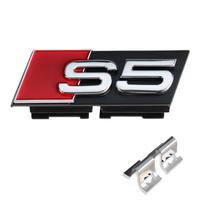 3D ABS Car Front Grille Front Hood Badge Grille buckle Center Cover For Audi A1 B3 8P 8V A4 A5 A6 B7 A8 S3 Q5 8L Q8 TT S4 S5 RS8 black