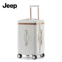JEEP Unisex Large Capacity Travel Suitcase white