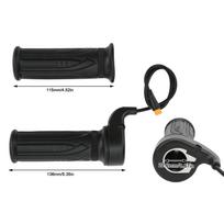1 Pair Electric Bike Throttle Waterproof Connector 20X Scooter Speed Throttle Handle for 22.2mm Handlebar black