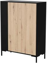 Cama Meble Komoda - Cama MERCI 100 x 40 x 129 cm Juoda/Amatininkų ąžuolas
