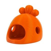 Carrot Shaped Hamster House 3D Printed Pet Sleeping Nest Creative Hamster Hideout  For Hamster L oranžinė