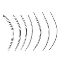 316 Bent Guide Needle Piercing Tool: Threaded Insert Rod for Nose, Ear Cartilage, and Eyebrow Stud. Bent Rod Pin 1.0*0.45*30