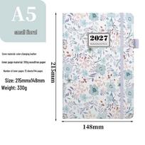 2027 English Weekly Planner with Custom Logo - A5 High-Quality Schedule Book & Notebook A5 white