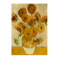 Chamber Art 1000-Piece Jigsaw Puzzle: Van Gogh's 'Vase with Fourteen Sunflowers' Masterpiece (CA1090) brown