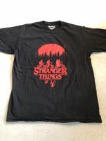 Stranger Things Shirt Adult Large Netflix Black TV Show Graphic Tee XL