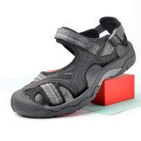 Unisex lauko sandalai: Neslystantys paplūdimio, laipiojimo, žygiavimo batai su uždaru priekiu 41 black