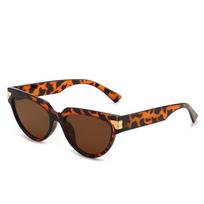 Retro Katės Akys Moteriški Prabangūs Mados Prekės ženklo Dizainerio Gradiento Tendencijos Leopardo Arbatos Saulės Akiniai Atspalviai UV400