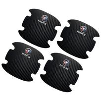 4 vnt. Automobilio durų rankenėlių apsauginis lipdukas Emblema Automobilio dekoravimas Stilius Buick Verano Velite Lesabre Riviera Avenir GL6 GL8 Envision Excelle juoda