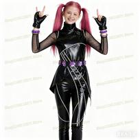 Kpop Demonų Medžiotojai Rumi Cosplay Kostiumas Perukas Juodos Odos Mūšio Kostiumas Suaugusioms Moterims Paltas Kelnės Diržas Pirštinės Helovino Vakarėlis 160 black