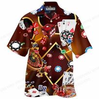 Men's Beach Shirts Dart 3d Printed Men Women Fashion Hawaiian Shirt Casual Blouses Vocation Lapel Boy Blouse 5XL black