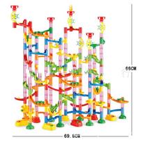 Marmuro bėgimo trasos statybinės kaladėlės vaikams 3D labirintas rutulinis žaislas „pasidaryk pats“ marmurinis bėgimo padėkliukų rinkinys 80/105/109/133 vnt Kalėdų dovana