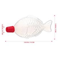 100 vnt. 6,5/8 ml vienkartinio padažo buteliukas Sashimi suši acto buteliukas pagardų buteliukų prieskonių indelis white