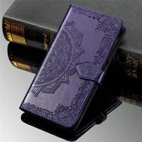 For Oneplus 15 13 13R 5G Flip Case 3D Mandala Wallet Card Funda OnePlus 15r Case 1+ Ace 6T 5 Pro 6 T Magnetic Leather Book Cover Oneplus ACE 6&Case & Strap violetinė