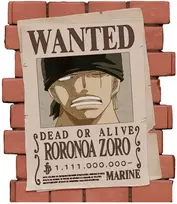 Plastoy One Piece Wanted Zoro money box figure 16cm