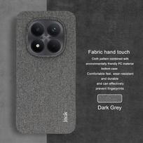 For Xiaomi Redmi Note 15 Pro Plus 5G 4G 2026 Luxury Case IMAK Cloth Fabric Pattern Back Panel Mi Phone Redmi Note 15 Hard Cover Redmi note 15 Pro 4G tamsiai pilka spalva