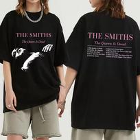 The Smiths The Queen Is Dead T shirt 1980's Indie, Morrissey Oversized T shirt Vintage Punk Rock Band T shirts Streetwear Unisex 140 white