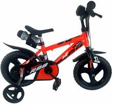 Kubisport Vaikiškas dviratis 12 colių su pagalbiniais ratukais oranžinis Dino Bikes (Kub_05-CSK5123K-OR)