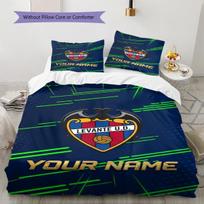 Individualizuotas Levante UD rašto patalynės komplektas Antklodės užvalkalas Pagalvės užvalkalas Namų dekoras Dovana (1 * antklodės užvalkalas + 2 * pagalvės užvalkalai, be šerdies) 200x220cm