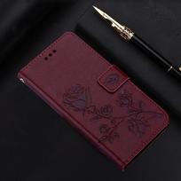 Prabangus gėlių odinis atverčiamas dėklas, skirtas OPPO Realme C21Y C11 C25Y C31 C35 C20 C17 C15 C12 9 8 7 6 Pro 9i 8i 7i A52 A72 A92 A54 A74 A94 4G 5G piniginės dangtelis Realme C15 ruda