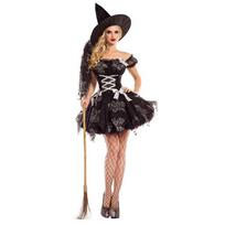 Naujas Helovino persiko širdies karalienės kostiumas ragana raganos uniforma Cosplay kostiumas M (average size) black