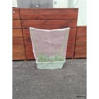 Augalų apsaugos tinklinis uždangalas: Gėlių vazono tinklas nuo vabzdžių ir kačių 70cm High, 96cm Circumference gray