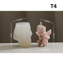 1 vnt fondant tortas 3D angelas silikono formos molio reikmenys muilo dervos formos šokolado kvapo žvakė pasidaryk pats