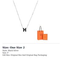 HERMES POP H Necklaces Women's Silver Chain H147992FP03 One Size 2 sidabras