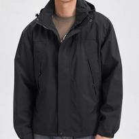 Men Autumn Casual Waterproof Jacket Outdoor Trendy Hooded Windbreaker Coats Climbing Hiking Camping Unisex Zipper Jacket Asian XL