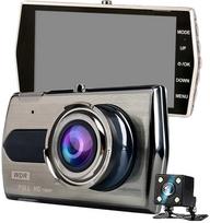 Vaizdo registratorius su LCD ekranu ir galinio vaizdo kamera