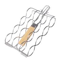 Foldable Outdoor Barbecue Corn Grill Portable Corn Sausage Grill Multifunctional Corn Grill Clip For BBQ Picnic Camping China Mainland gray