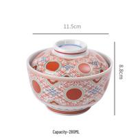 Japanese Ceramic Gaiwan Double Boiler Soup & Dessert Bowl with Lid & Plate Set white