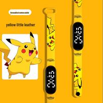 Raudonas LED Animacinis Sportinis Laikrodis Studentams yellow