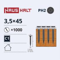 Haushalt Sourcing Mediniai varžtai 3,5x45, 1000 vnt.