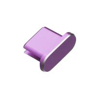 Apsauginis nuo dulkių kištukas įkrovimo prievado blokatorius Metalinis kamštukas Dangtelis, skirtas Samsung Galaxy S21 S20 Huawei P40 Xiaomi 11/10 Type-C violetinė