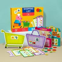 Children's board games 2 years old 3 babies 4 early education educational thinking training toys red