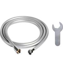 atojet Ekologiška dušo žarna 360° besisukanti, apsaugota nuo susisukimo, korėjietiška 1.5m, Silver gray