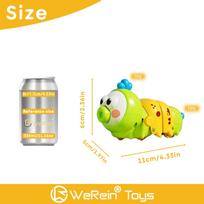 Spring-Loaded Fun Crawling Caterpillar Toys  Playsets Learning  Educational Early Learning Plaything for Kids geltona