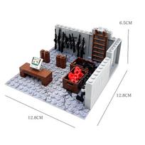 MOC Military Base Scene Building Blocks Toy DIY Watchtower Shooting Range Construction Set Toys Gifts Birthday Gifts black