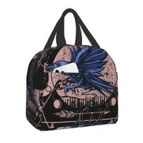 The Major Arcana Of Tarot Vintage Patchwork Thermal Insulated Lunch Bag Women Occult  Spiritual Portable Tote Food Box 22x20x13CM levanda