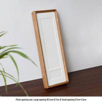 Tvirtas medinis įlaidinis ir kaištinis nuotraukų rėmelis su apvaliais kampais ir nuožulniu kraštu vestuvinei suknelei eksponuoti Inner frame 10*40cm gray