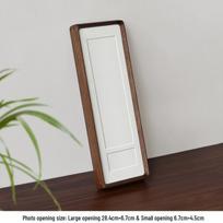 Tvirtas medinis įlaidinis ir kaištinis nuotraukų rėmelis su apvaliais kampais ir nuožulniu kraštu vestuvinei suknelei eksponuoti Inner frame 10*40cm