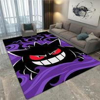 3D Pokémon Mielas Gengar spausdintas kilimas Svetainės Miegamojo kilimas Neslystantis kilimas namų miegamojo dekoras plotinis kilimas Gimtadienio dovana 40x60cm