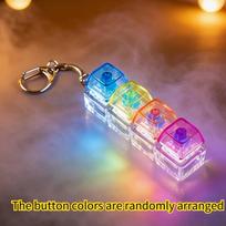 New Keys Finger Keyboard Keycap Stress Relief Fidget Keychain Pass The Time Key Button Pinch Toy Adult gray